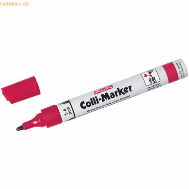 4008118665605 - Permanentmarker Colli Marker 1 - 4 mm rot wasserfest Schreibwaren - Herlitz