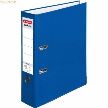 4008119942668 - Ordner protect Kunststoff (PP) A4 8cm blau VE=5 Stück maXfile