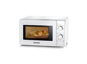 4008146022043 - SEVERIN Mikrowelle MW 7890 700 W 20 l 5 Leistungsstufen 35‑Minuten‑Timer Drehteller Ø 254 mm B 435 x T 345 x H 254 mm Weiß