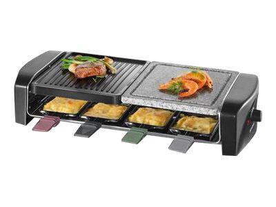 4008146023699 - RG 9645 Raclette 8 Pfännchen mit Grillstein Schwarz