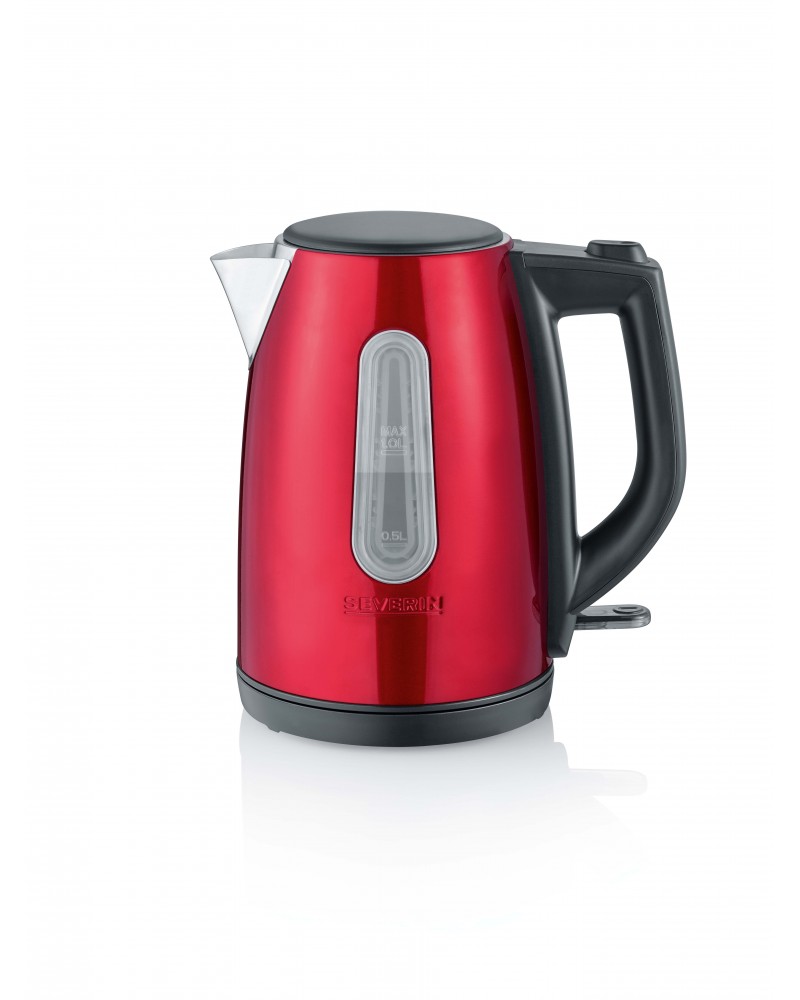 4008146031663 - SEVERIN Wasserkocher WK 3417 - kettle - red metallic black - Metallisch Rot   Schwarz - 2200 W