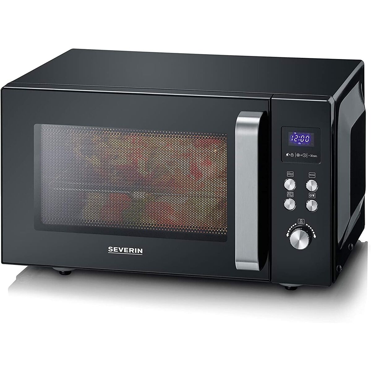 4008146037610 - SEVERIN MW 7763 - microwave oven with grill - freestanding - black stainless steel