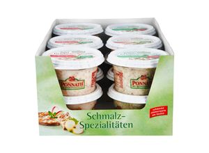 4008150654780 - Ponnath Hausmacher Griebenschmalz 200 g verschiedene Sorten 12er Pack