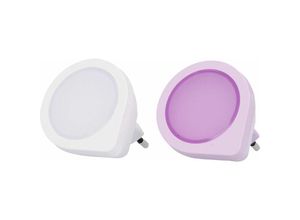 4008153012297 - Weitere - led Nachtlicht 2er Set und Dämmerungssensor weiß hellblau pink