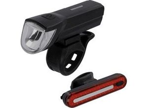 4008153029226 - FISCHER FAHRRAD Fahrradbeleuchtung Set STOP-30 15 LED Schwarz