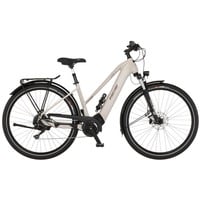 4008153042119 - FISCHER Viator 70I Trekkingrad (Laufradgröße 28 Zoll Rahmenhöhe 45 cm Damen-Rad 630 Wh Zementgreige matt)