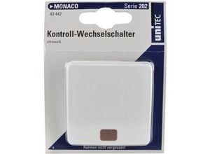 4008153434426 - - Unitec Kontroll-Wechselschalter Monaco S202 ultraweiß Schalter