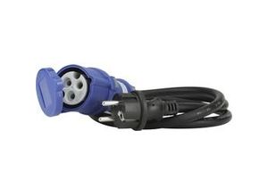 4008153474576 - Weitere - Caravan-CEE-Adapter 16A H07RN-F3G25 15m blau Adapterstecker