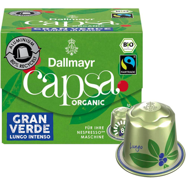 4008167009801 - Capsa Gran Verde Lungo Intenso Kaffeekapseln 10 Portionen 4008167009801 098000000 56 Gramm