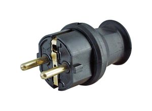 4008224158381 - Schutzkontakt-Stecker für Kabel bis 3×15mm² Farbe schwarz - 179716005 - Kopp