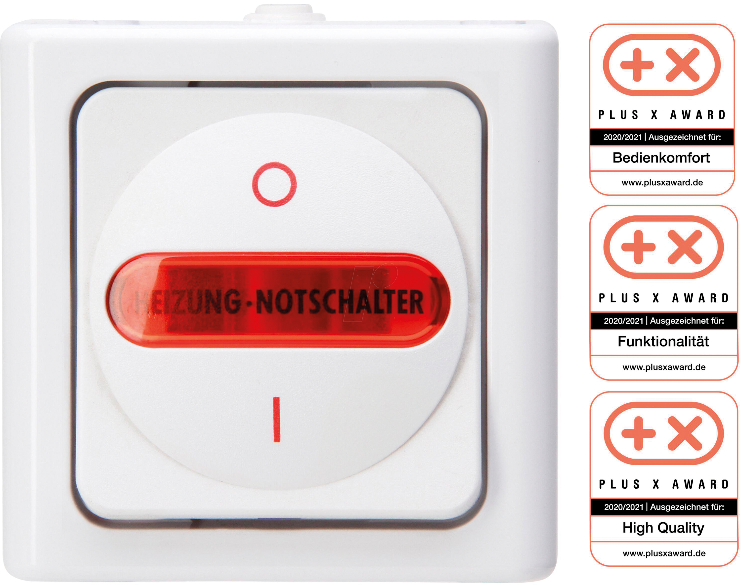 4008224338707 - EL BE 562302000 - BLUE ELECTRIC - Heizungshauptschalter arktisweiß