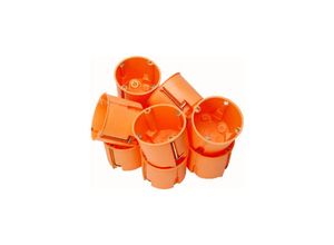 4008224433143 - - Hohlwandschalterdose Ø68mm Dosentiefe 61mm orange IP30 Profi-Pack 10 Stück - 355200043