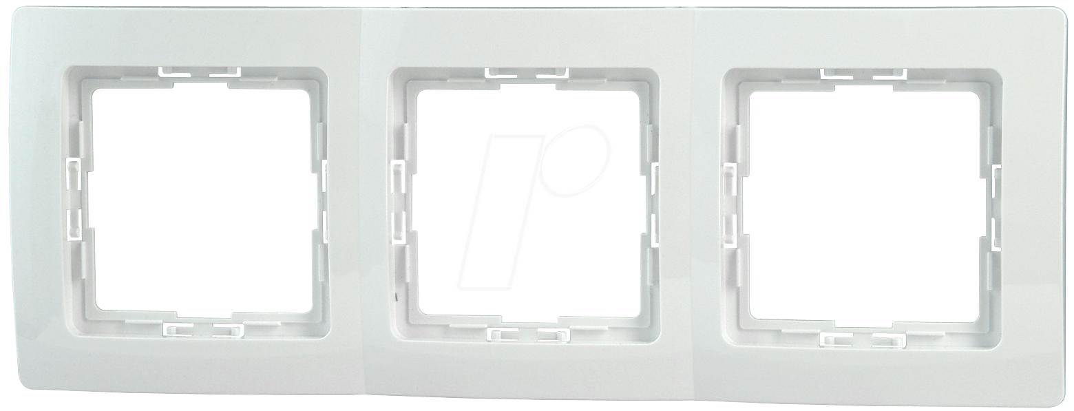 4008224493451 - EL KO ADR3 - Abdeckrahmen - 3-fach HK05 arcticweiß