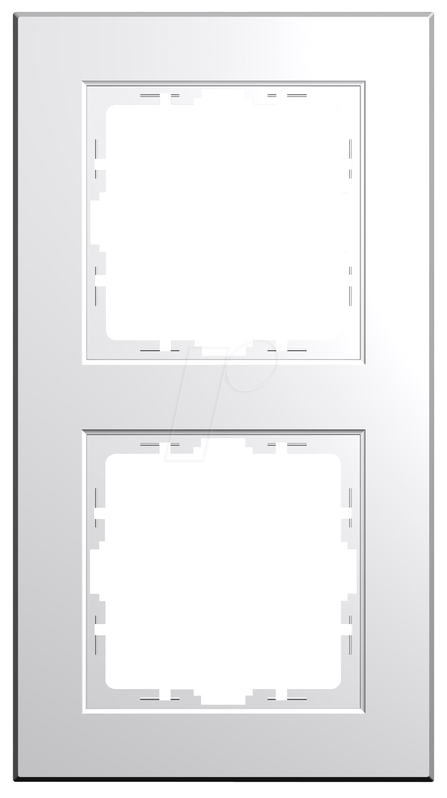 4008224592215 - EL 07 402629005 - Abdeckrahmen - 2-fach HK07 reinweiß