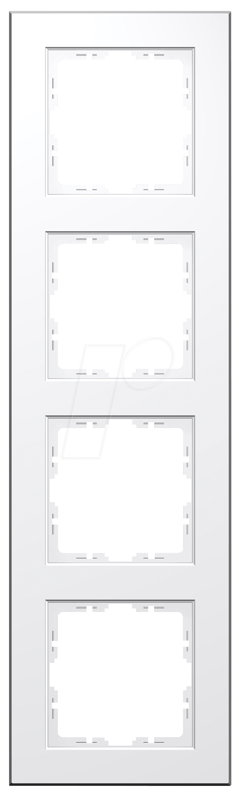 4008224592239 - EL 07 402829001 - Abdeckrahmen - 4-fach HK07 reinweiß