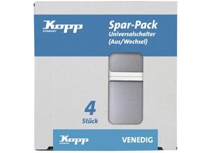 4008224592642 - Profi-Pack 4 Universalschalter Venedig platin - Kopp