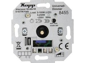 4008224648370 - Universal Druckwechsel-Dimmer Sockel mit Nebenstellenanschluss - Kopp