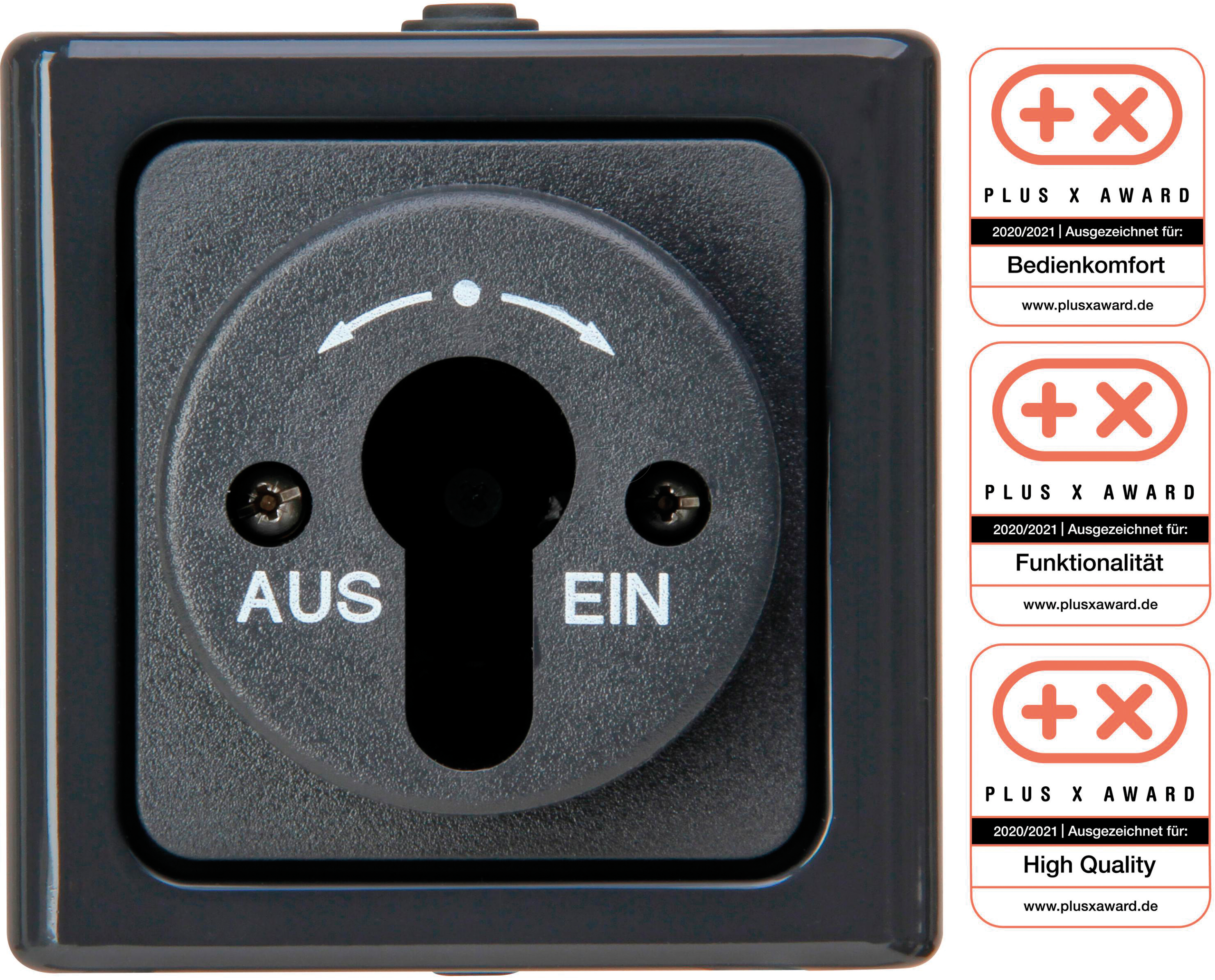 4008224654685 - EL BE 561715001 - BLUE ELECTRIC - Gehäuse für Schlüssel-Schalter anthrazit