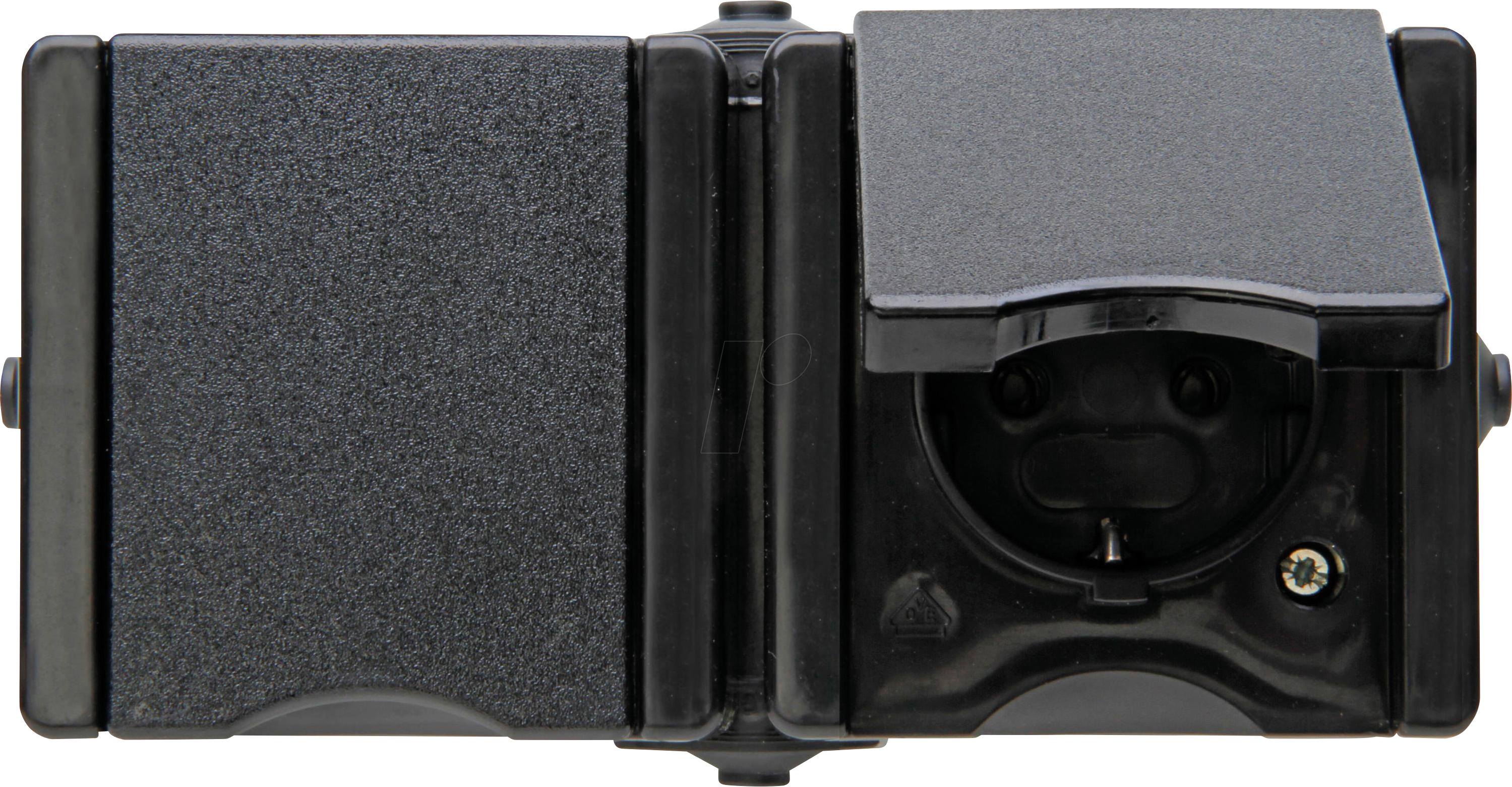 4008224658935 - PROAQA 950606006 - proAQA - Schutzkontakt-Steckdose 2-fach fertig verdrahtet sw