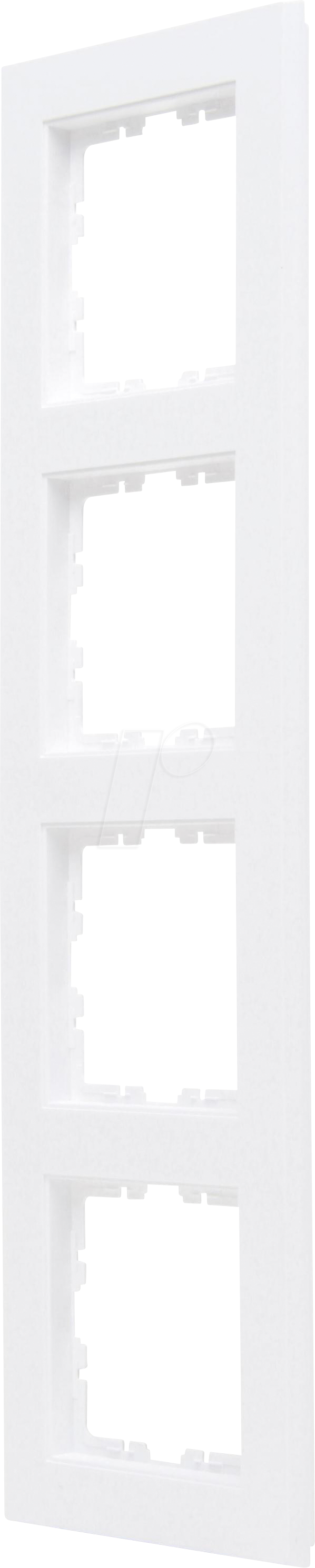 4008224670296 - EL 07 402832001 - HK07 - Abdeckrahmen 4-fach arktisweiß matt