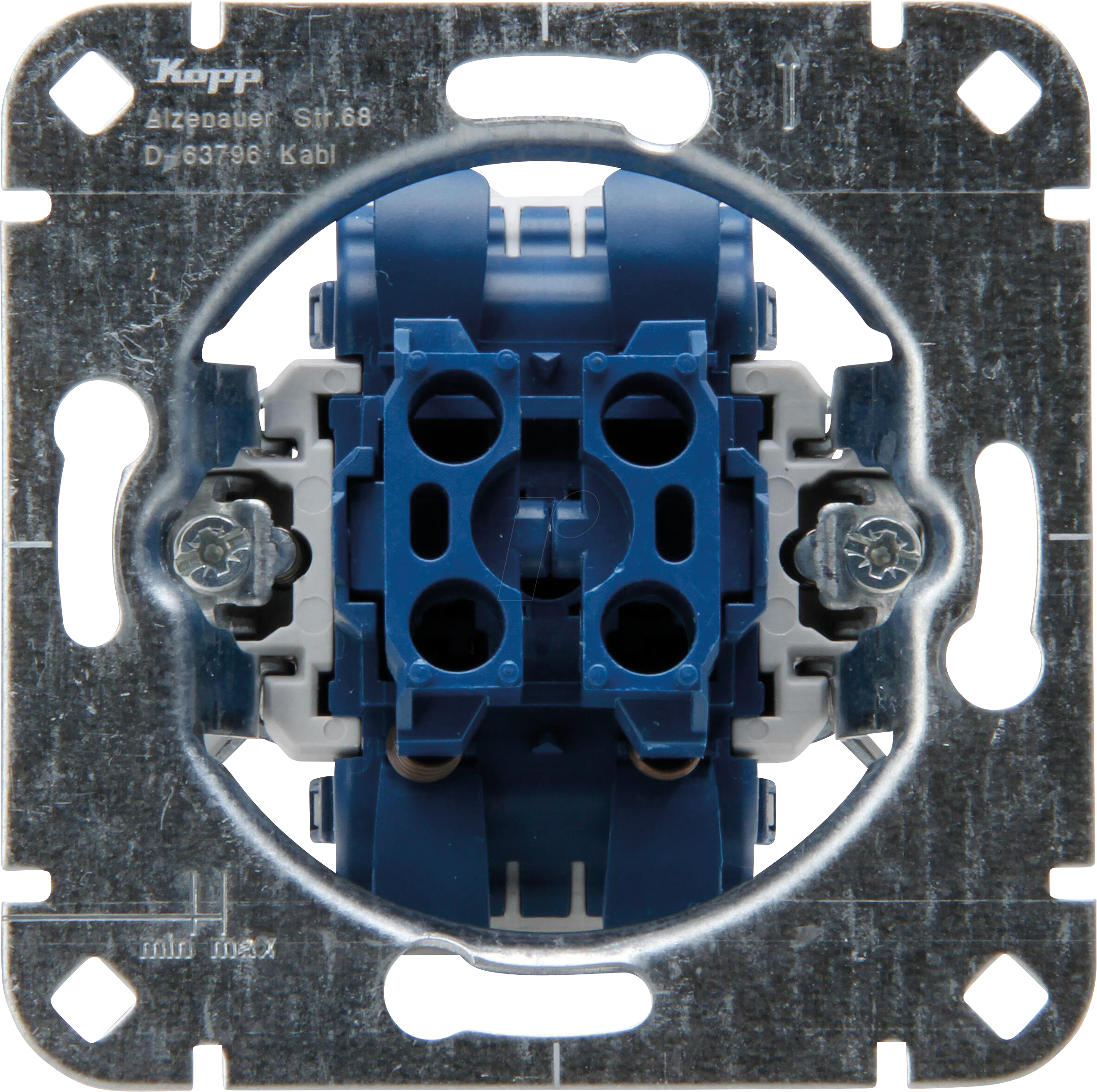 4008224672818 - EL KO 507800006 - Unterputz Doppeltaster-Sockel (2x Schließer)