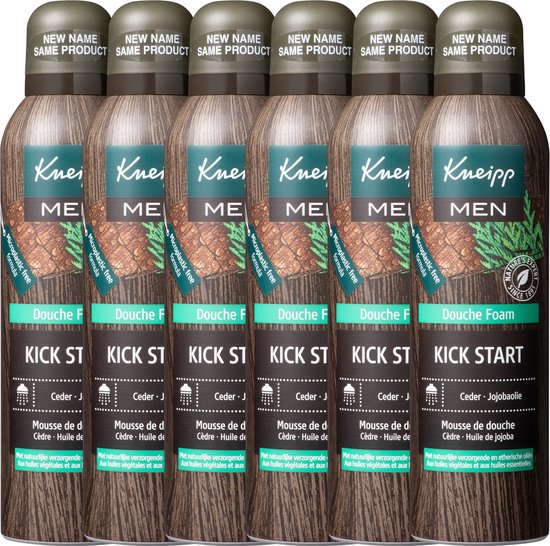 4008233131993 - Men - Duschschaum Kick Start - Nur für Männer - Duschschaum - Vorteilspackung - 6 x 200 ml