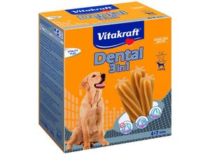 4008239158444 - Dental 3in1 Multipack - Zahnpflege-Snack für Hunde ab 10 kg - 4x 7 Sticks - Vitakraft