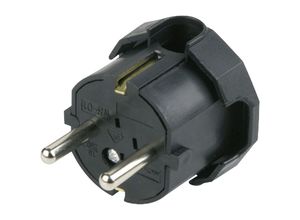 4008297120452 - 0512045777 Schutzkontakt-Winkelstecker Kunststoff 250 v Schwarz IP20 - REV