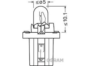 4008321297198 - OSRAM ORIGINAL 2W Glühlampe Instrumentenbeleuchtung 12V 2722MFX