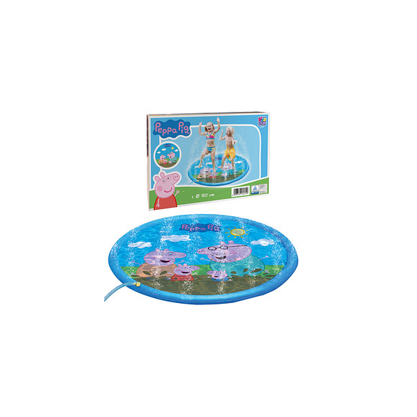 4008332162720 - Happy People - Sprinklermatte - Peppa Wutz (Ø 150 cm) Wassersprenkler Kinder Badespaß