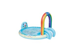 4008332162744 - Happy People - Playpool - Peppa Wutz mit Rutsche Wassersprinkler & Spielelement (198x150x102cm)