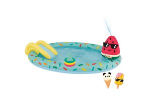 4008332774633 - Happy People 77463 - Planschbecken - Spielcenter Eis mit Rutsche und Sprinkler 4008332774633 - Happy People 77463 - Planschbecken - Spielcenter Eis mit Rutsche und Sprinkler