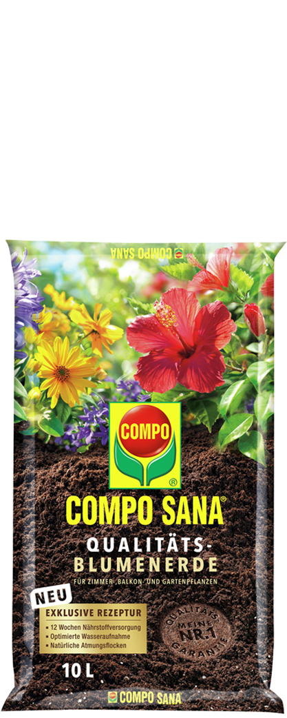 4008398111311 - COMPO SANA Qualitäts-Blumenerde 10 Liter