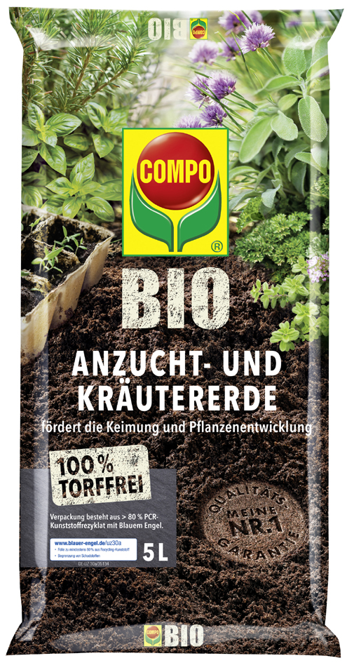 4008398140267 - COMPO BIO Anzucht- und Kräutererde torffrei 10 Liter