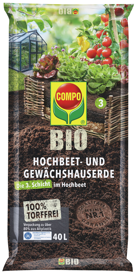 4008398140274 - COMPO BIO Hochbeet- und Gewächshauserde torffrei 60 Liter 4008398140274 - COMPO BIO Hochbeet- und Gewächshauserde torffrei 60 Liter
