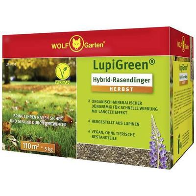 4008423921939 - WOLF-Garten 77AR1011650 LUPIGREEN Hybrid Herbst-Rasendünger LU-H 110 5 kg