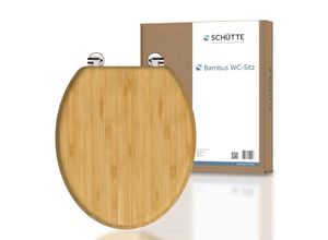 4008431091631 - - Bambus WC-Sitz natural bamboo Toilettendeckel Klodeckel WC-Sitz Klobrille Toilettensitz WC-Deckel toilet seat - Braun