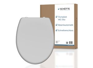 4008431091679 - - wc Sitz grey Duroplast Toilettendeckel mit Absenkautomatik und Schnellverschluss Klobrille Klodeckel Toilettensitz - Grau