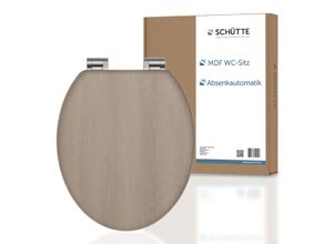 4008431092379 - SCHÜTTE MDF WC Sitz MODERN WOODToilettendeckel mit Absenkautomatik Holzkern