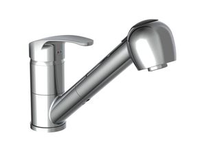 4008431356709 - - Waschtischarmatur mit Ausziehbarer Brause diziani Verchromt Silber