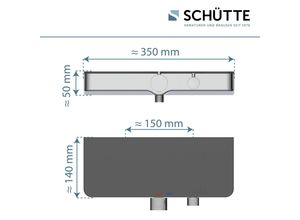 4008431605364 - SchÃ¼tte Thermostat Duscharmatur Â»OceanÂ« mit Design-Ablage anthrazit oder weiÃ anthrazit - B-Ware sehr gut