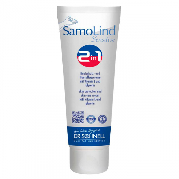 4008439501682 - Dr Schnell SAMOLIND Sensitive 2 in 1 Hautschutzcreme Hautschutz- und Hautpflegecreme 1 Karton = 50 x 50 ml Tuben