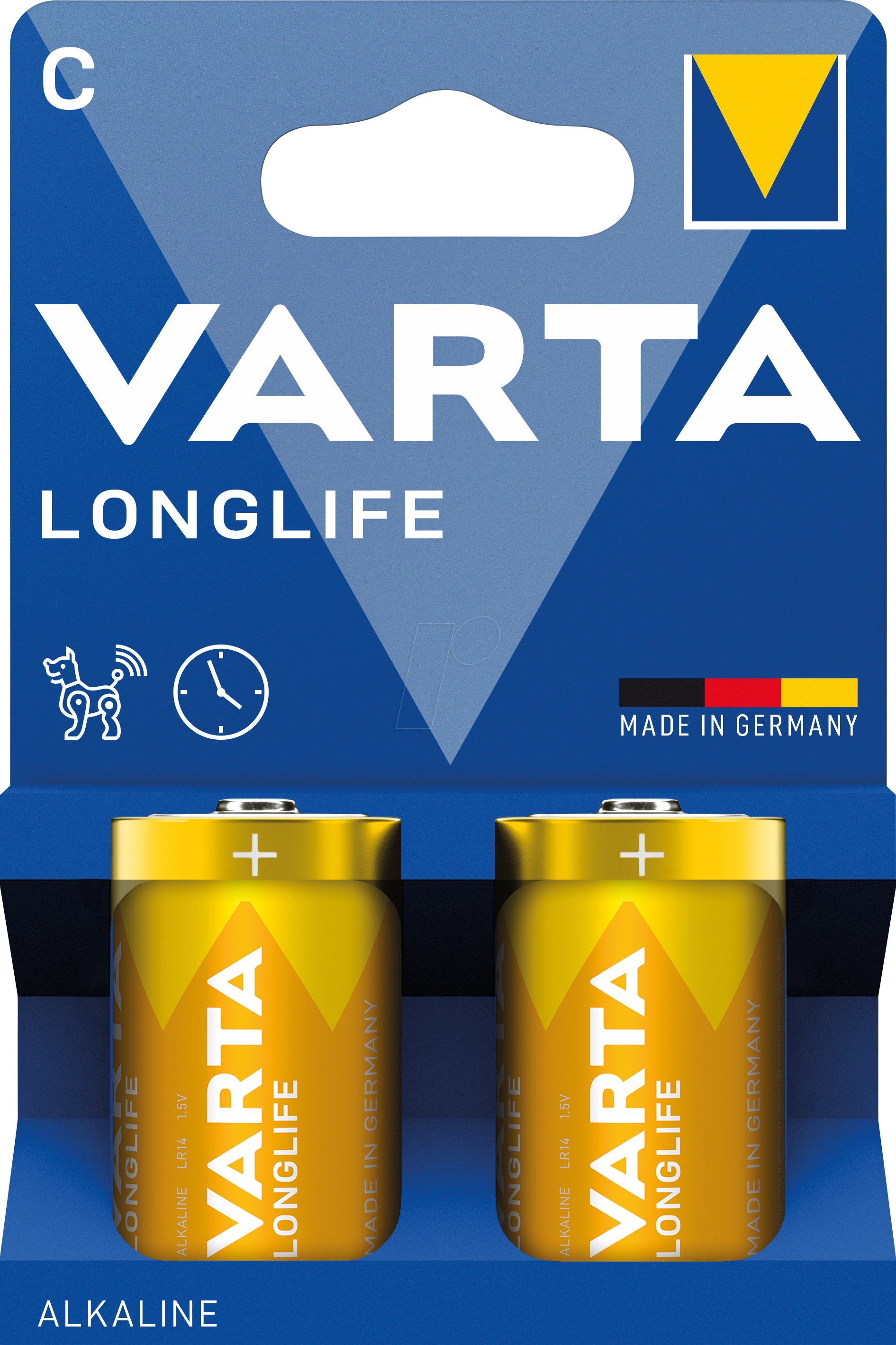 4008496129195 - VAR LL C 2X - Longlife Alkaline Batterie C (Baby) 2er-Pack