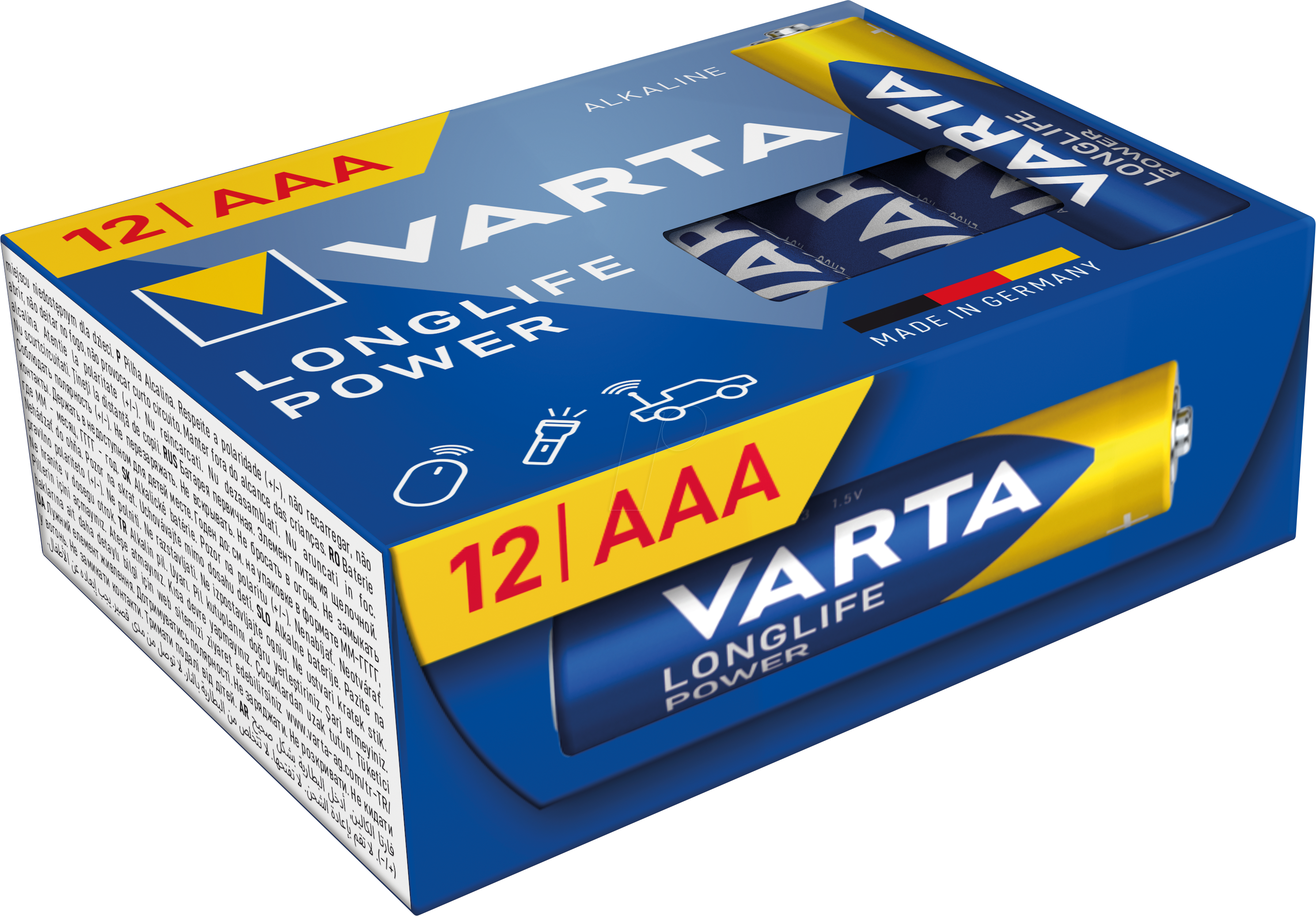 4008496129850 - VAR LLP AAA 12X - Longlife Power Alkaline Batterie AAA (Micro) 12er-Pack