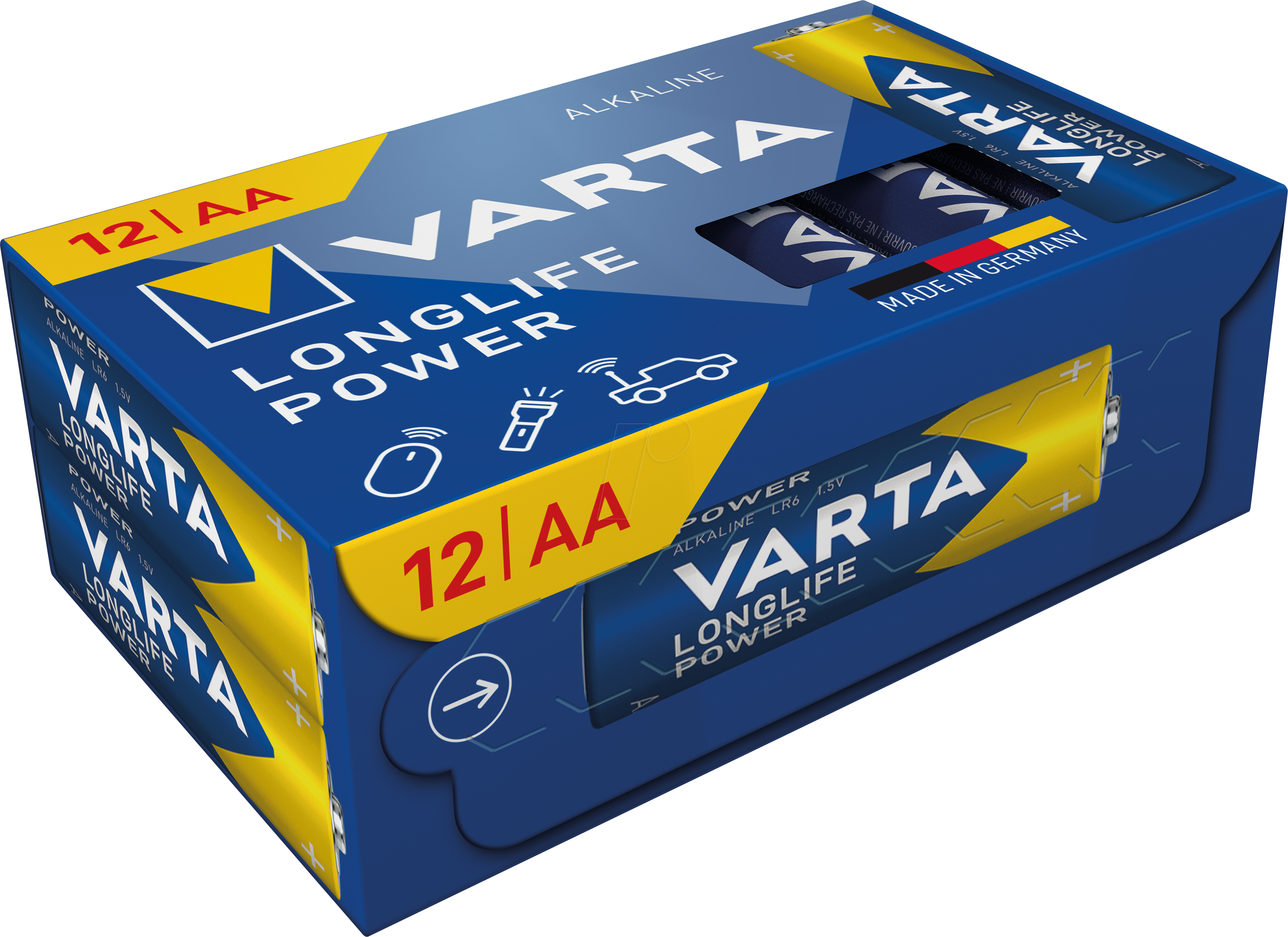 4008496129881 - VAR LLP AA 12X - Longlife Power Alkaline Batterie AA (Mignon) 12er-Pack