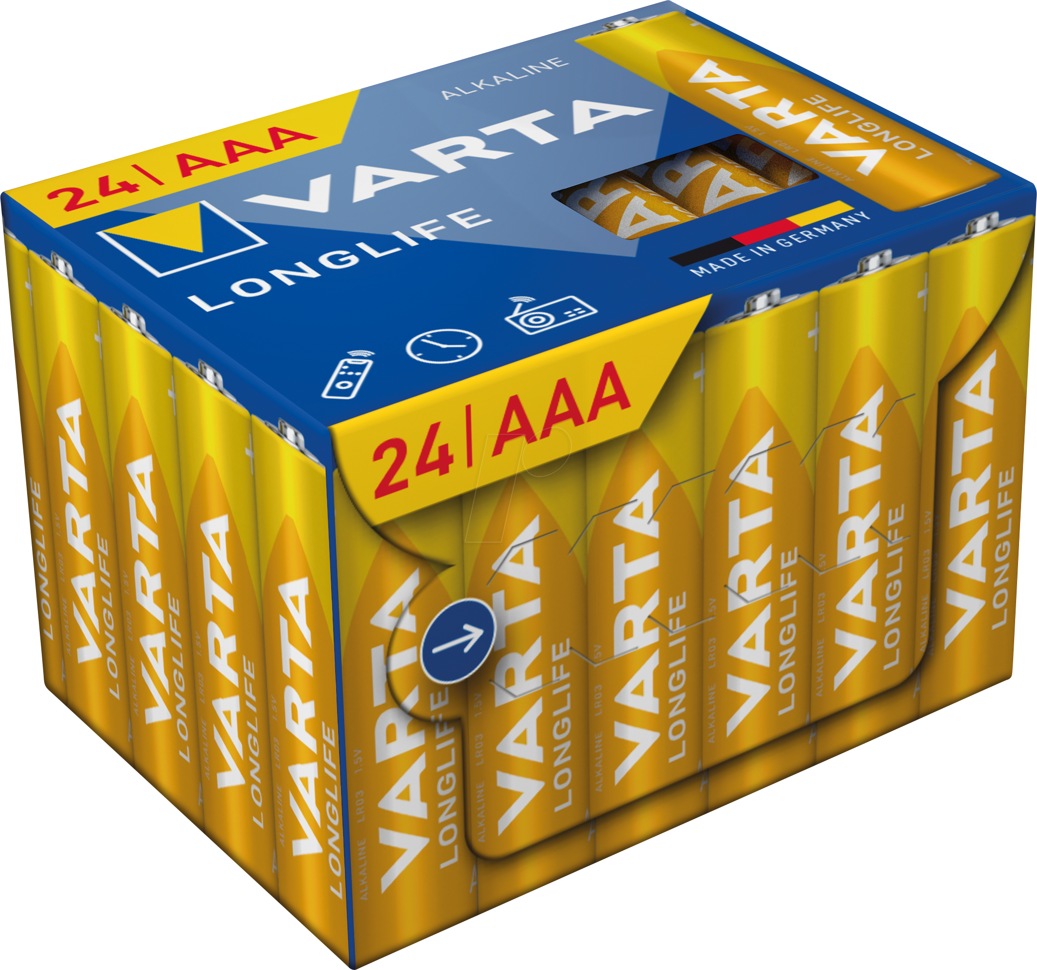 4008496129928 - VAR LL AAA 24X - Longlife Alkaline Batterie AAA (Micro) 24er-Pack