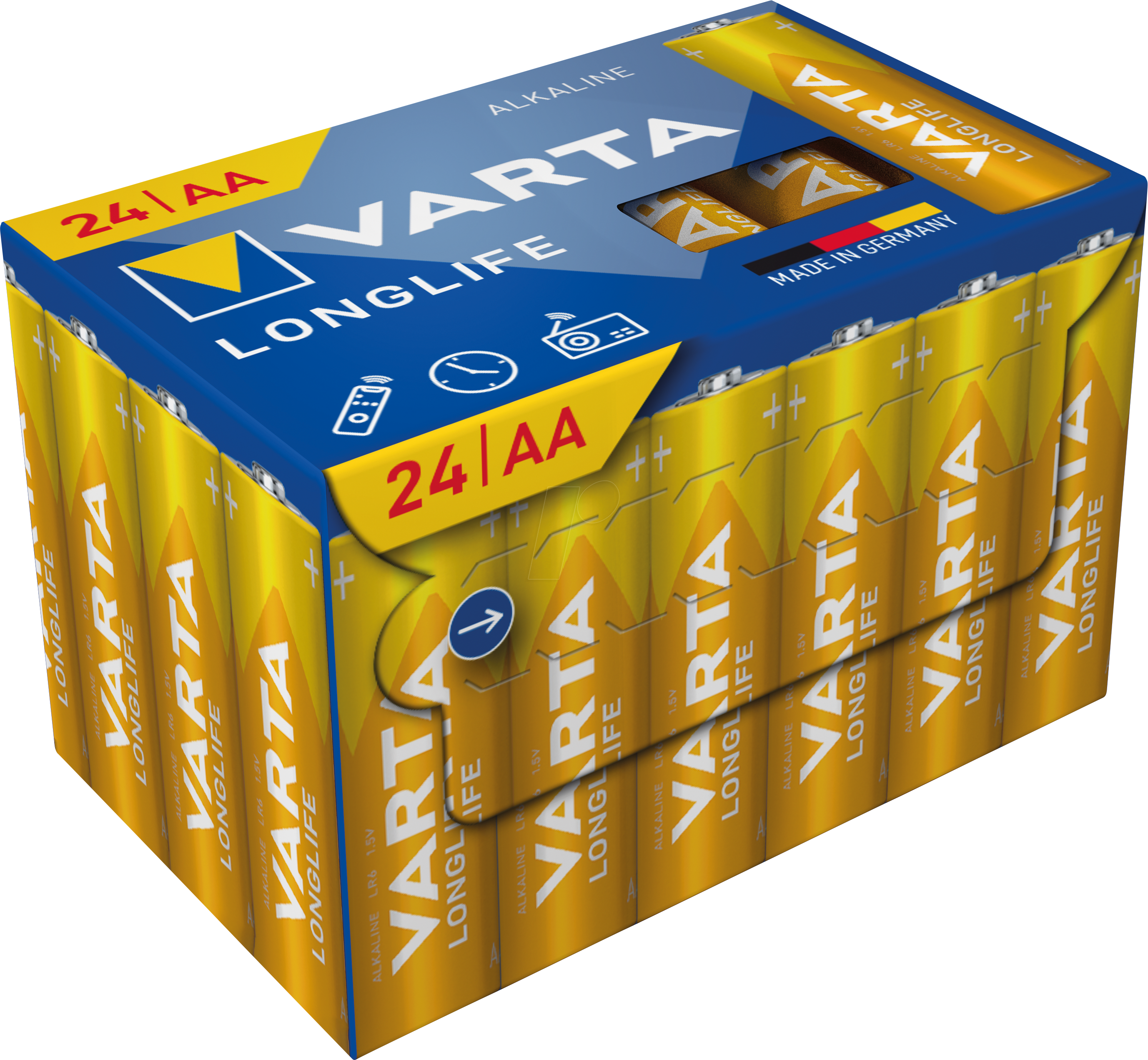 4008496129959 - VAR LL AA 24X - Longlife Alkaline Batterie AA (Mignon) 24er-Pack