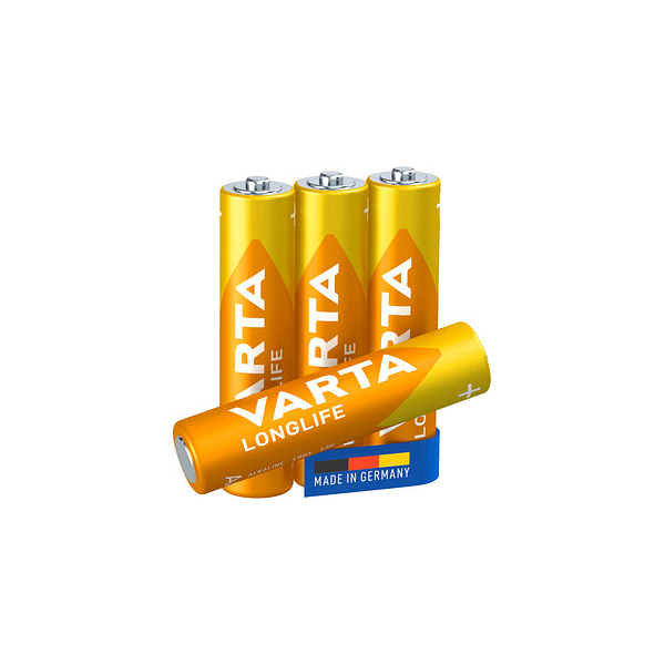 4008496525072 - VARTA LL4 MICRO - Longlife Extra Alkaline Batterie AAA (Micro) 4er-Pack