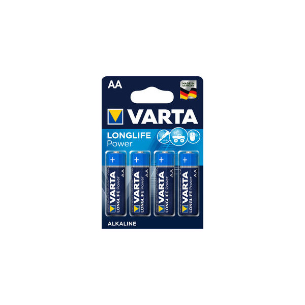 4008496559435 - VARTA Batterien Longlife Power Spannung 15 V besonders langlebig Mignon AA 4 Stück