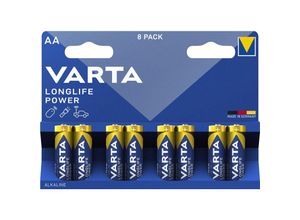 4008496559510 - VARTA Batterien Longlife Power Spannung 15 V besonders langlebig Mignon AA 8 Stück